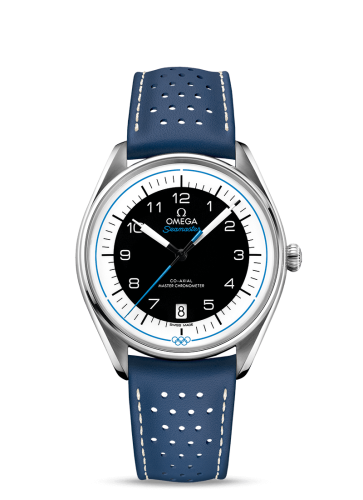 Omega Seamaster Master Co-Axial 39.5 Olympic Timekeeper Stainless Steel / Black / Blue